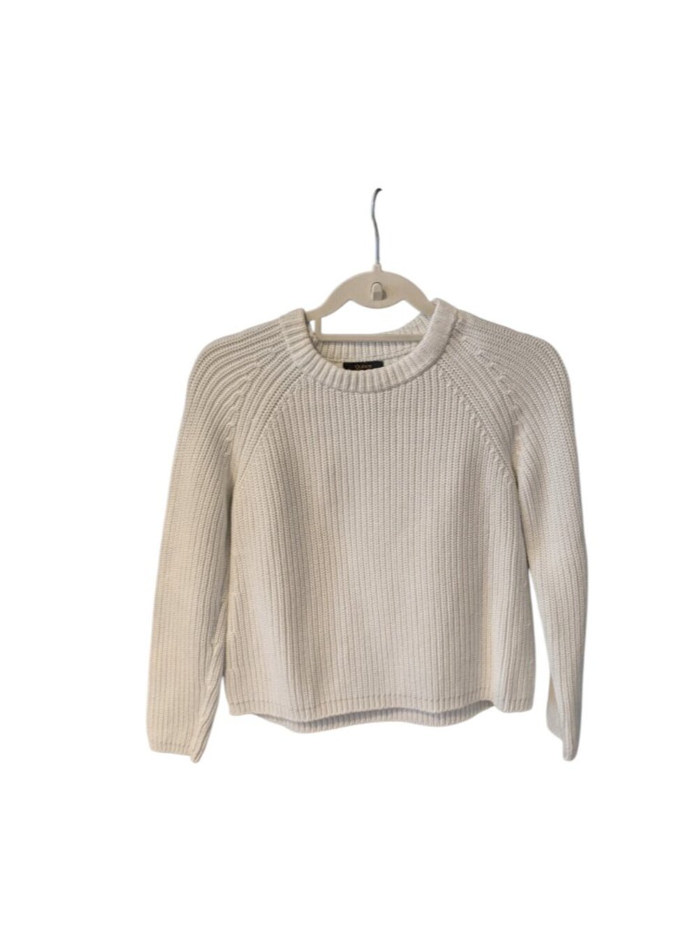 Quince Organic Cotton Sweater Womens White Size S